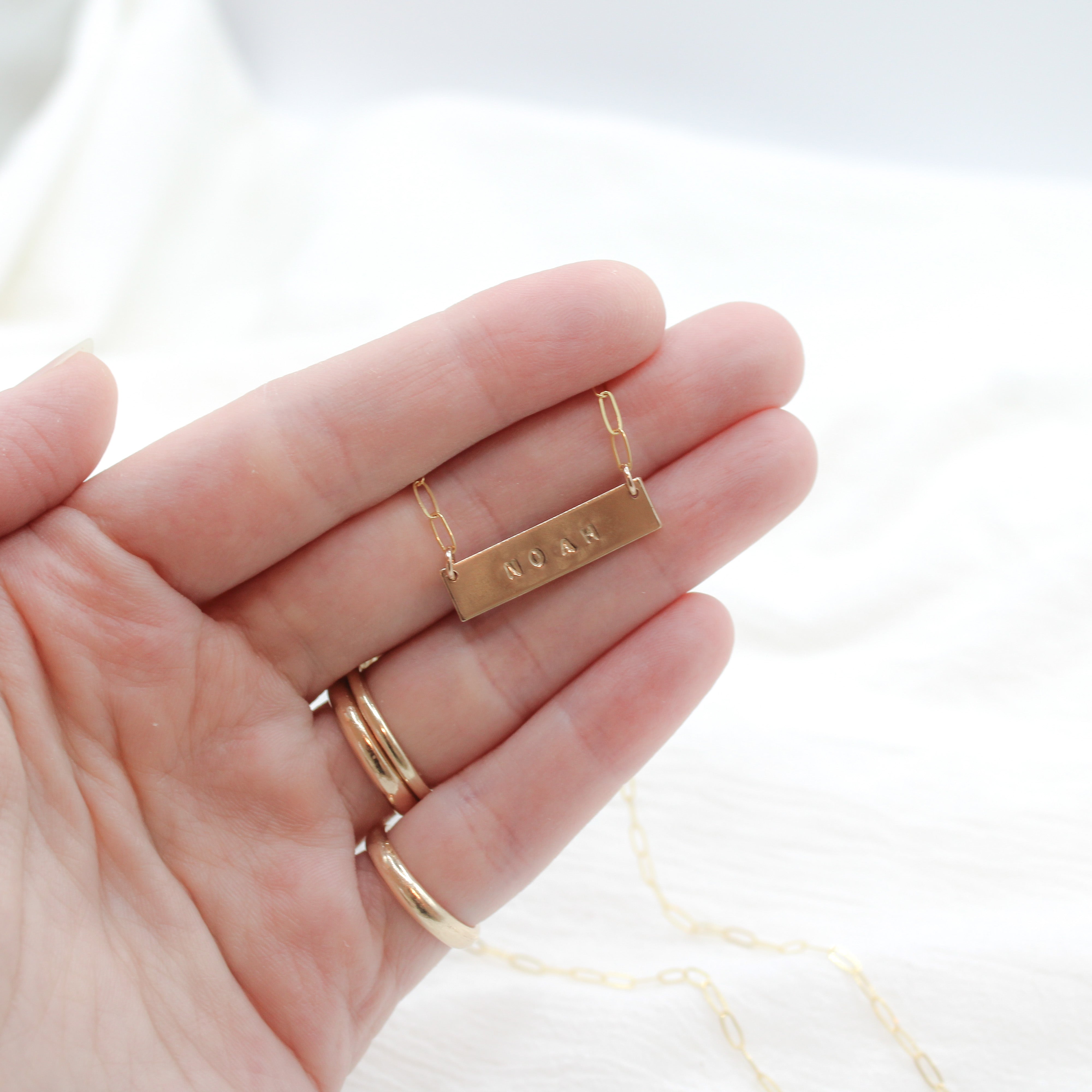 Custom Bar Necklace Amanda Michelle Jewelry